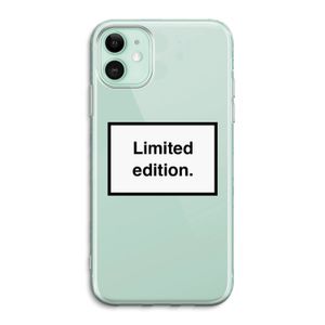 Limited edition: iPhone 11 Transparant Hoesje