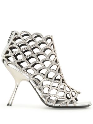 Sergio Rossi escarpins SR Mermaid 100 mm - Argent