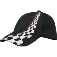 Baseballcap pet in race coureur thema print - zwart - volwassenen - Formule 1