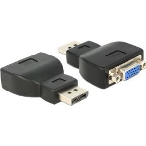 Delock 65567 Adapter DisplayPort 1.2 male > VGA female zwart