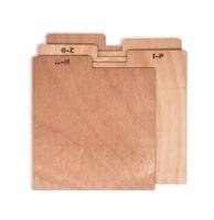 A-Z Houten Vinyl LP Tussenschotten - Natural A-Z Houten Vinyl LP Tussenschotten - Natural