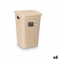 Emmercontainer Stefanplast Crème Plastic 50 L 36 x 54,5 x 38 cm (6 Stuks)