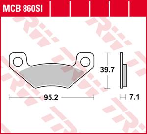 TRW Remblokken, en remschoenen voor de moto, MCB860SI Sinter offroad