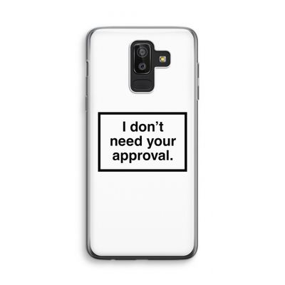 Don't need approval: Samsung Galaxy J8 (2018) Transparant Hoesje