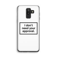 Don't need approval: Samsung Galaxy J8 (2018) Transparant Hoesje