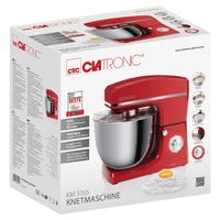 Clatronic KM 3765 keukenmachine 1500 W 10 l Rood, Roestvrijstaal - thumbnail