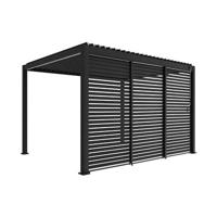 sweeek - Pergola met lamellendak, 3x4 + 3 lamellen voor de 4m zijde