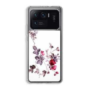 Mooie bloemen: Xiaomi Mi 11 Ultra Transparant Hoesje