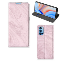 OPPO Reno4 Pro 5G Standcase Marble Pink - Origineel Cadeau Vriendin