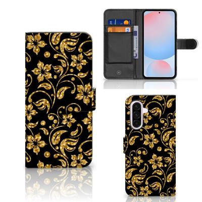 Samsung Galaxy A56 Hoesje Gouden Bloemen Samsung Galaxy A56 Hoesje Gouden Bloemen