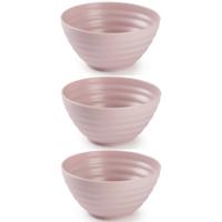 Plasticforte Schaaltjes - 6x - roze - kunststof - 14 x 6.5 cm - kom