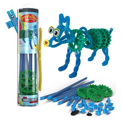 Clics Spaghetteez noodle the pup flexibele bouwstaafjes, 34dlg.