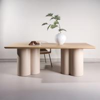 Nohr Eettafel 'Anh' 210 x 100cm, kleur Beige/Whitewash
