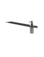 Hotbath &More Zeepdispenser glass voor Planchet serie Geborsteld zwart PVD Hotbath &More Zeepdispenser glass voor Planchet serie Geborsteld zwart PVD