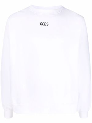 GCDS sweat à logo imprimé - Blanc