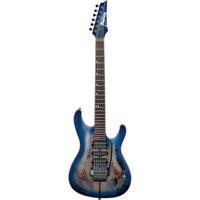 Ibanez Premium S1070PBZ-CLB Celurean Blue Burst elektrische gitaar met gigbag - thumbnail