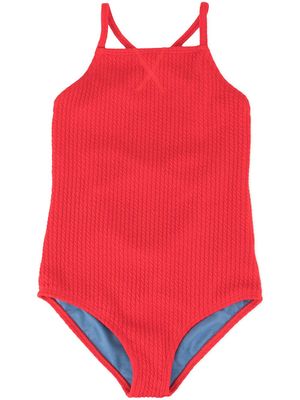 Duskii Girl maillot de bain Yara à bretelles croisées - Rouge