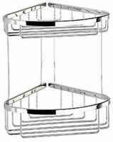 Geesa Basket doucherek hoekmontage 27,6x29,5cm chroom