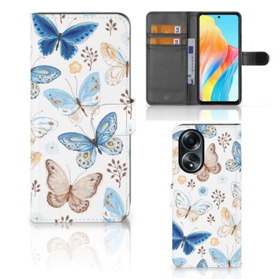 Telefoonhoesje | Met pasjeshouder | voor OPPO A58 4G Vlinder