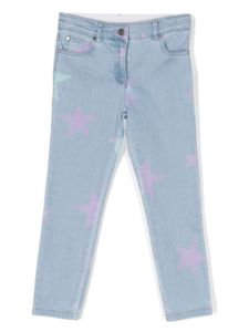 Stella McCartney Kids jean à motif d'étoiles - Bleu