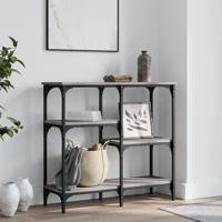 Wandtafel 80x29x75 cm bewerkt hout grijs sonoma eikenkleurig - thumbnail
