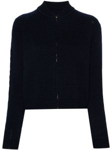 Maison Margiela fine-knit wool cardigan - Bleu