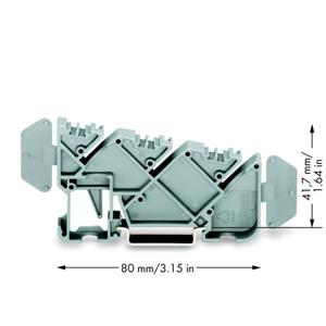 WAGO 812-140 Verzamelraildrager Grijs 25 stuk(s)