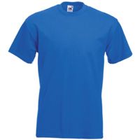 Set van 3x stuks basic kobalt blauw t-shirt voor heren, maat: M (38/50) - thumbnail