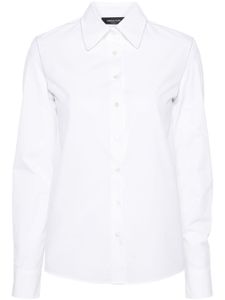 Fabiana Filippi chemise en popeline à ornements - Blanc