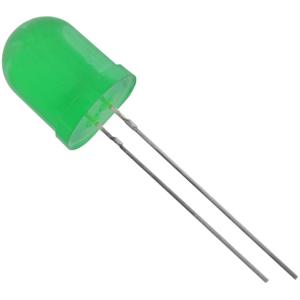 TRU COMPONENTS 1573765 Bedrade LED Groen Rond 10 mm 330 mcd 50 ° 20 mA 2.1 V