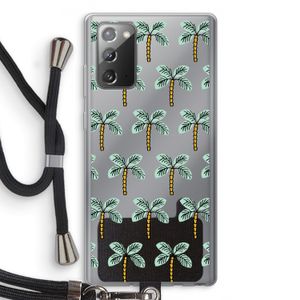 Paradise: Samsung Galaxy Note 20 / Note 20 5G Transparant Hoesje met koord