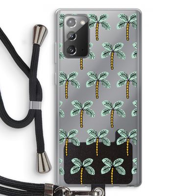Paradise: Samsung Galaxy Note 20 / Note 20 5G Transparant Hoesje met koord