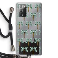 Paradise: Samsung Galaxy Note 20 / Note 20 5G Transparant Hoesje met koord