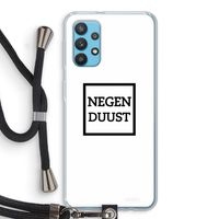 Negenduust vierkant: Samsung Galaxy A32 4G Transparant Hoesje met koord