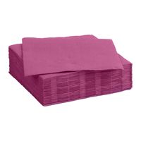 Diner/feest servetten - 30x - donker roze - 38 x 38 cm - papier - 3-laags