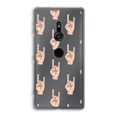 Rock: Sony Xperia XZ2 Transparant Hoesje