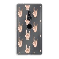 Rock: Sony Xperia XZ2 Transparant Hoesje