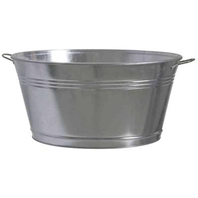 Siena Garden 543530 Zinkbak, zilver, Ø 51x25 cm staalplaat, verzinkt 1 stuk(s)