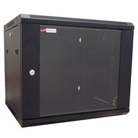 WP Rack WPN-RWB-06605-B Wandbehuizing Glasdeur 6U Zwart - 600x370x500mm (BxHxD)