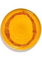 Serax x Feast lot d'assiettes Swirly Stripe en céramique - Jaune