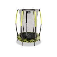 EXIT Tiggy junior trampoline met veiligheidsnet ø140cm - zwart/groen - thumbnail