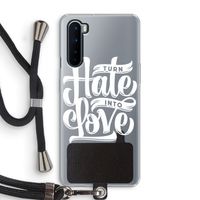 Turn hate into love: OnePlus Nord Transparant Hoesje met koord