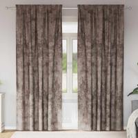 VidaXL Velvet gordijnen 2 pcs cappuccino 225 x 140 cm fluweel