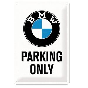 Nostalgic Art wandbord/muurplaatje - metaal - BMW Parking Only - 20 x 30 cm