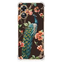 OPPO A17 Case Anti-shock Pauw met Bloemen - thumbnail