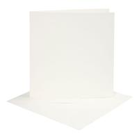Creativ Company Kaarten en Enveloppen Off-white, 4st.