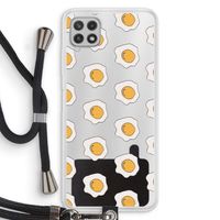 Bacon to my eggs #1: Samsung Galaxy A22 4G Transparant Hoesje met koord
