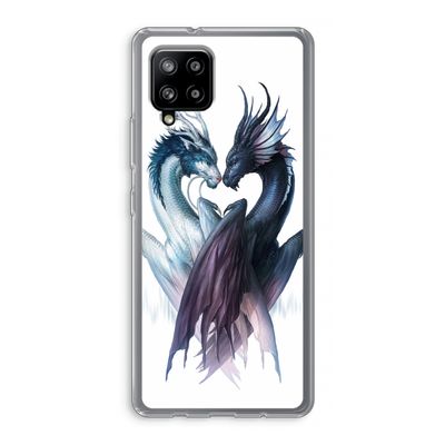 Yin Yang Dragons: Samsung Galaxy A42 5G Transparant Hoesje