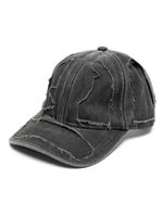 VETEMENTS casquette Destroyed en jean - Noir - thumbnail