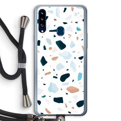 Terrazzo N°13: Samsung Galaxy A20s Transparant Hoesje met koord